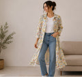 MAX Floral Print Shirt Dress - open style multi-angle views